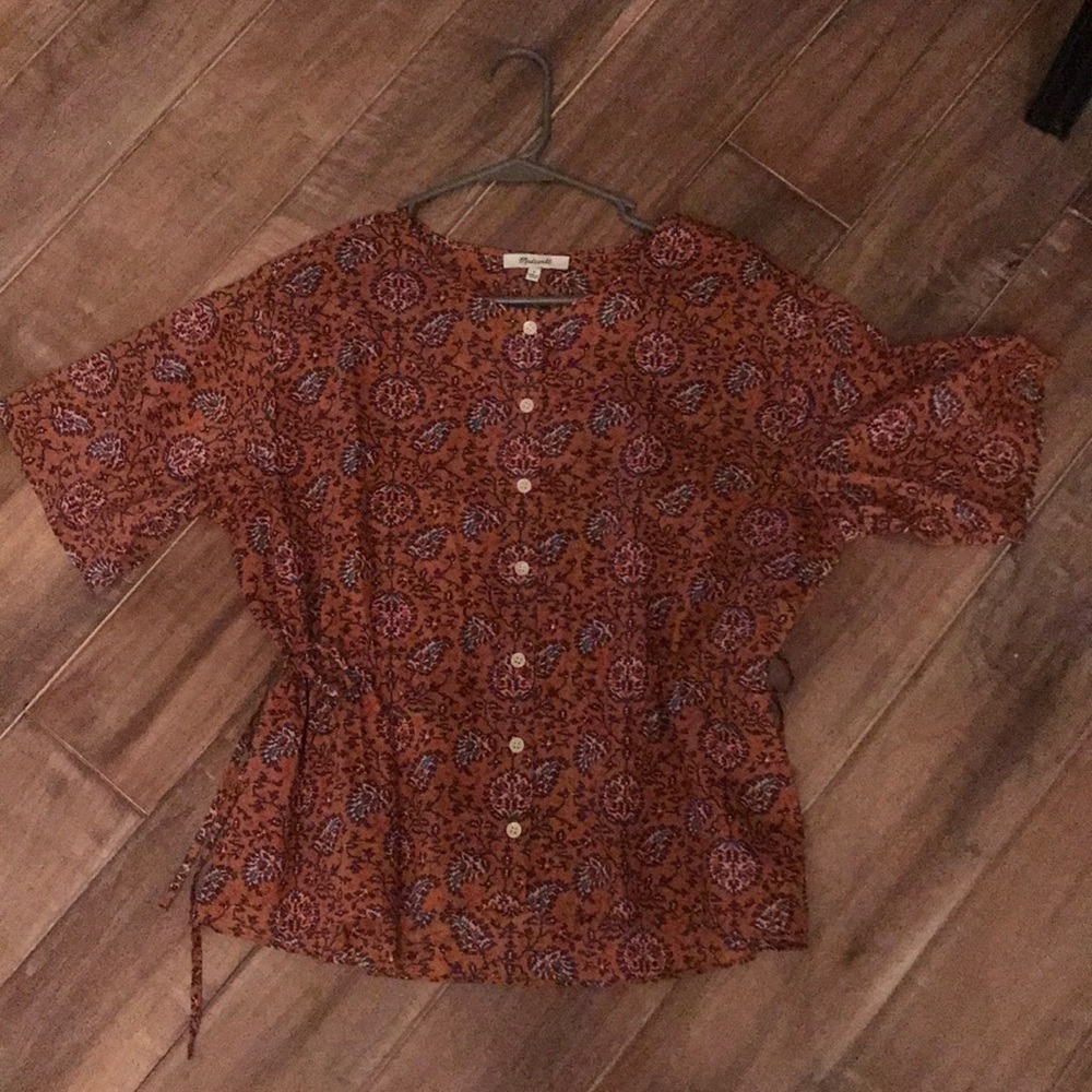 Madewell side tie top